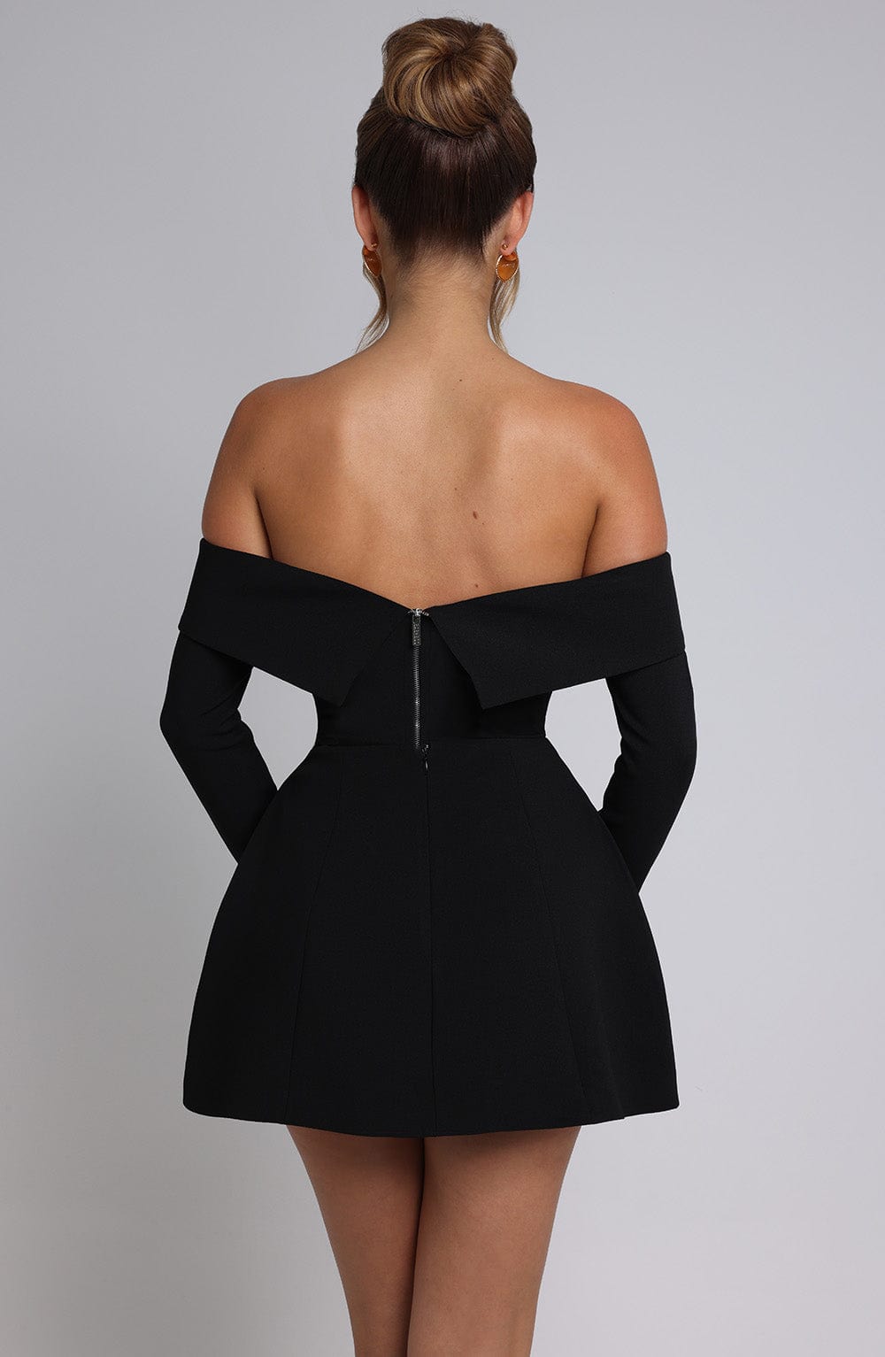 Black Bubble Skirt with Built-in Shorts - Grace Skort