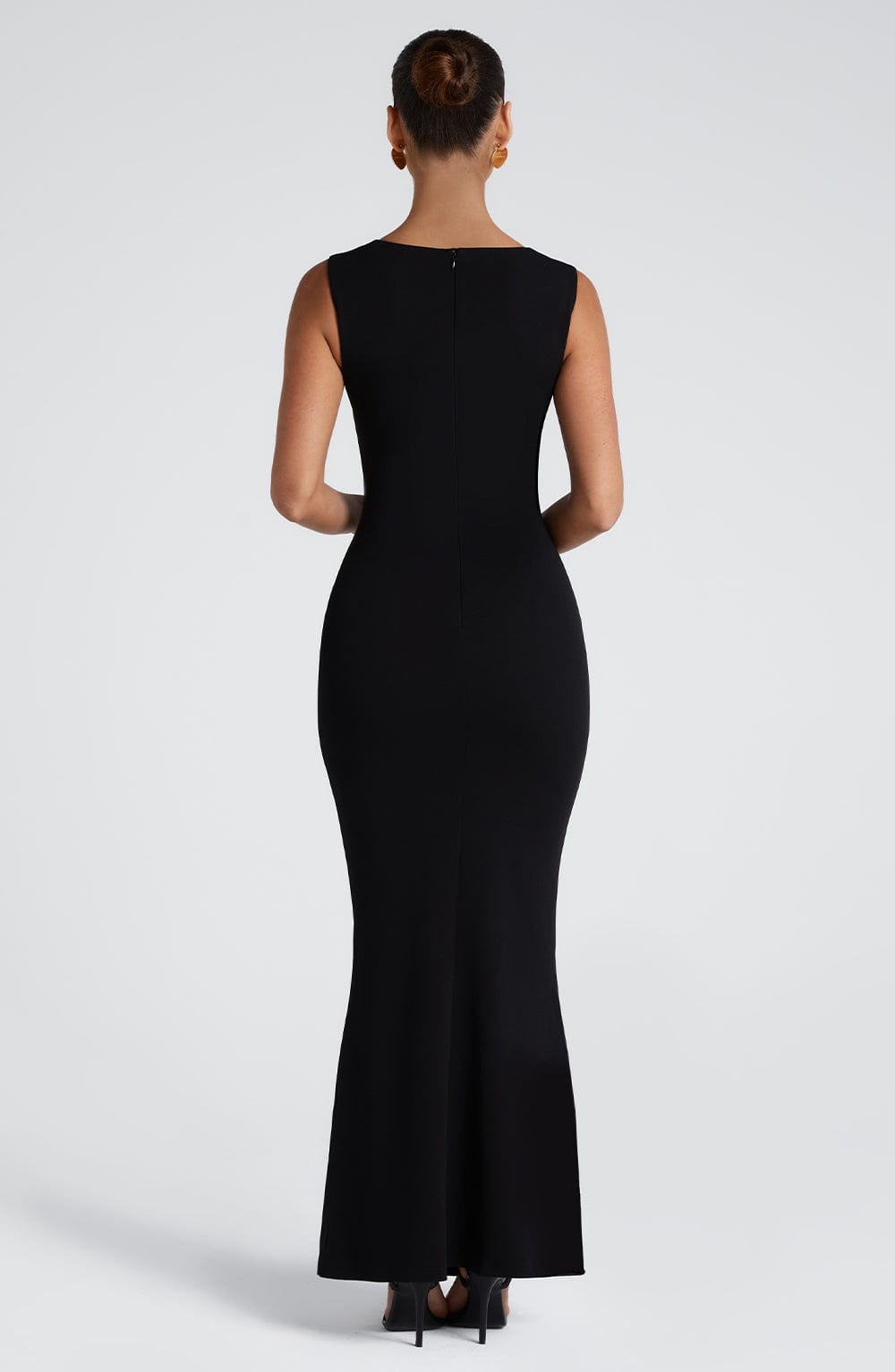 Elegant Black Helena Maxi Dress for Weddings & Formal Events