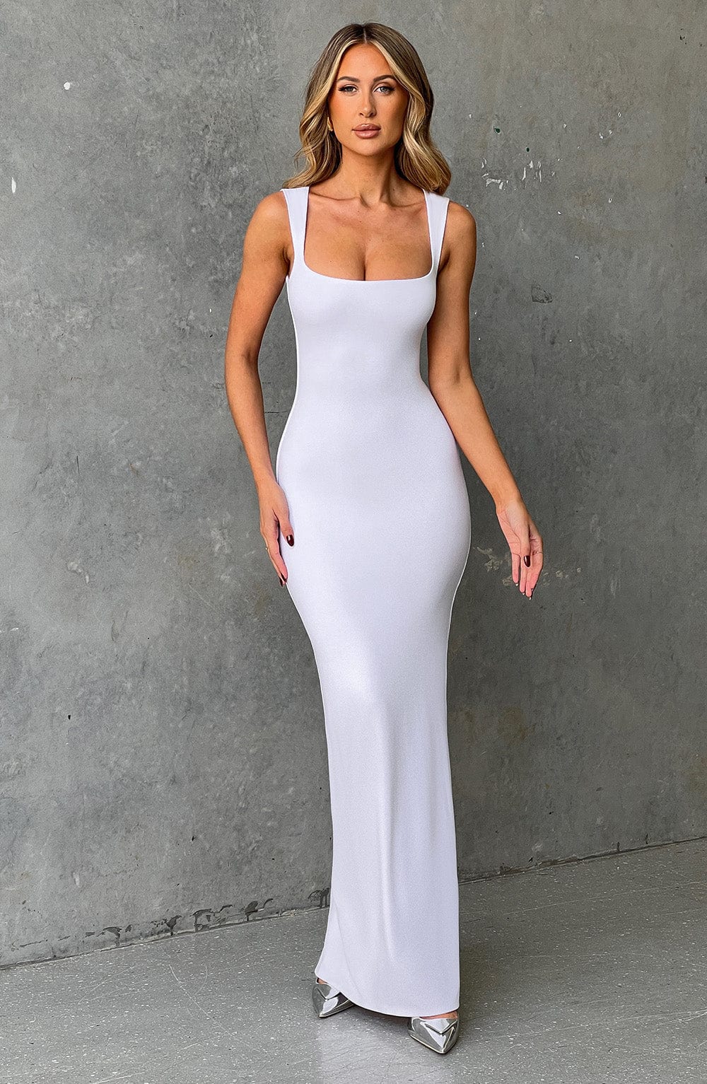 Hadley White Maxi Dress - Buttery Soft & Double Lined