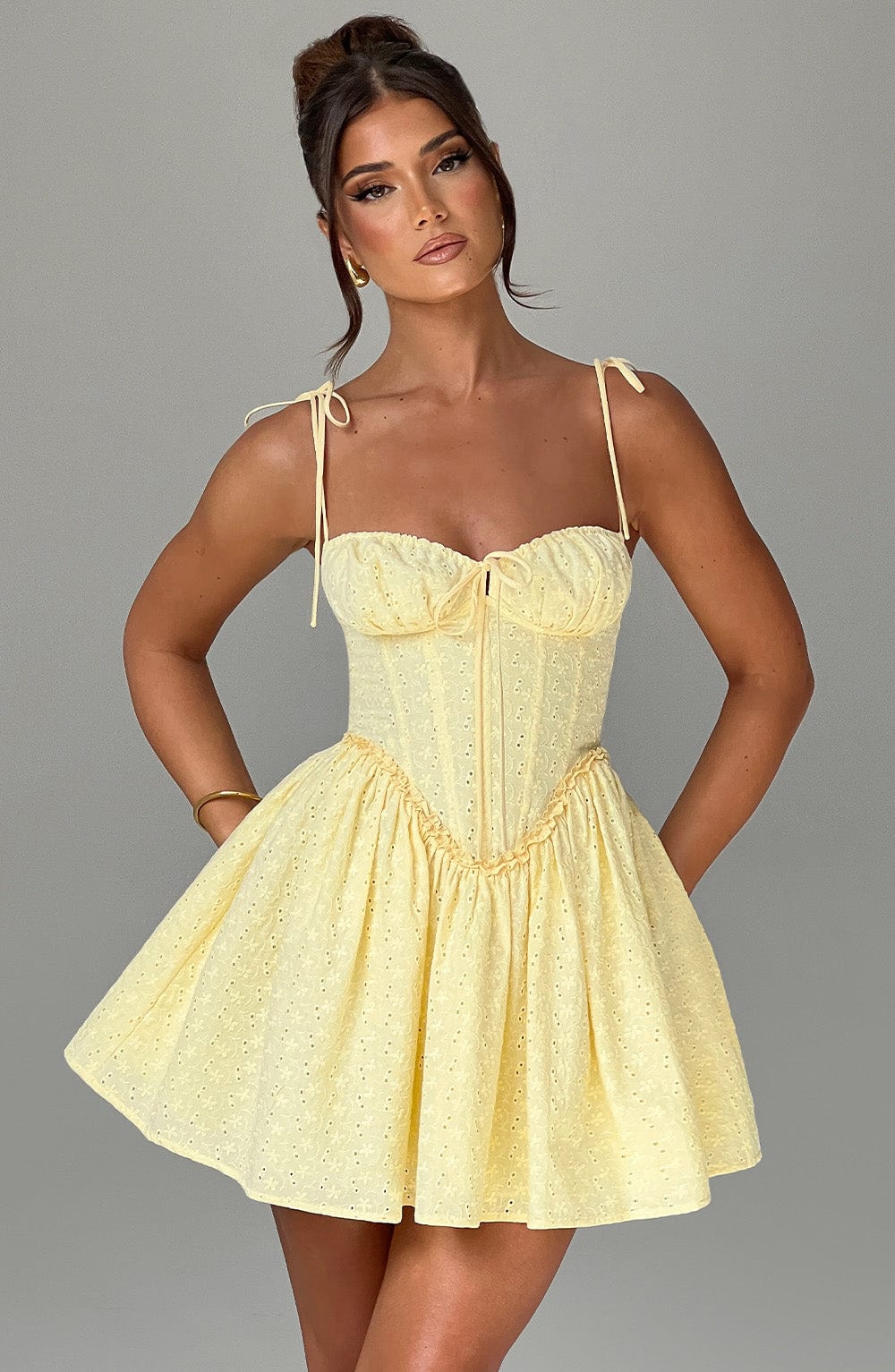 Lemon Phoebe Mini Dress - Corset Design with Underwired Cups